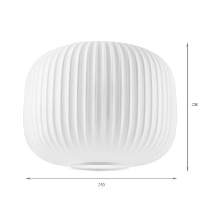 Ersatzglas für Leuchte HARMA E27 20x26 cm weiß