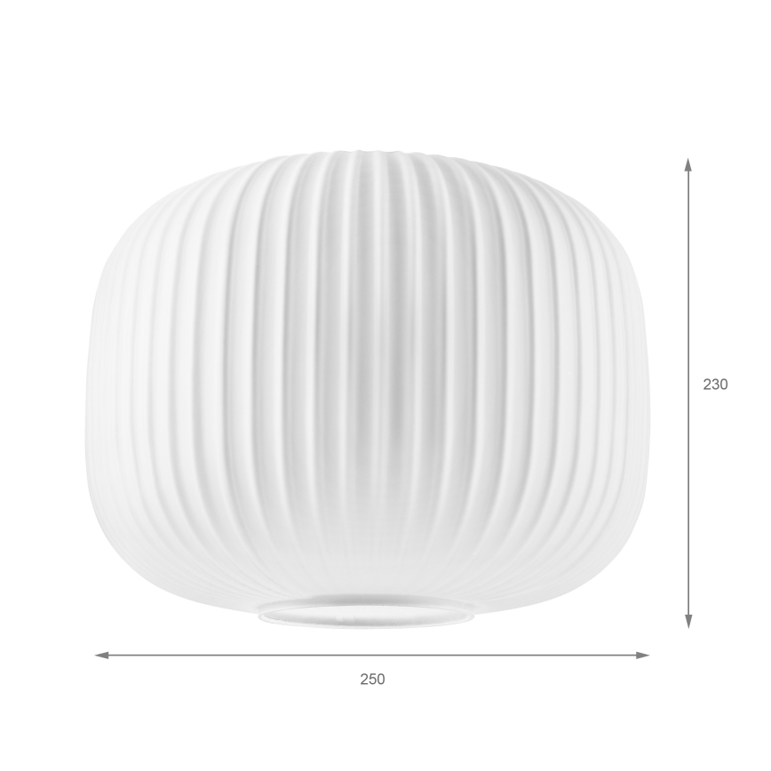 Ersatzglas für Leuchte HARMA E27 20x26 cm weiß
