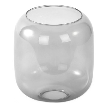 Ersatzglas für Leuchte mit E27-Fassung, Ø 14 cm, rauchgrau