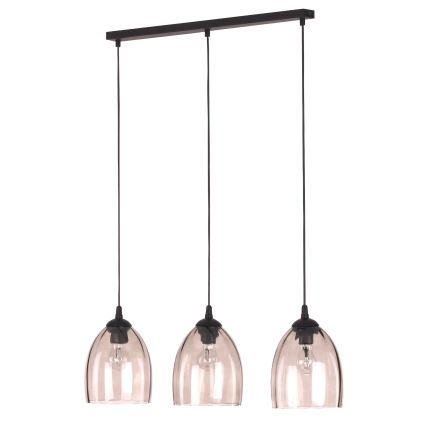 Ersatzglas für Leuchte mit E27-Fassung, Ø 17 cm, rauchbeige