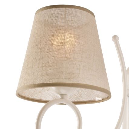 Ersatzlampenschirm für Hängeleuchte LORENZO E27 d 16 cm beige