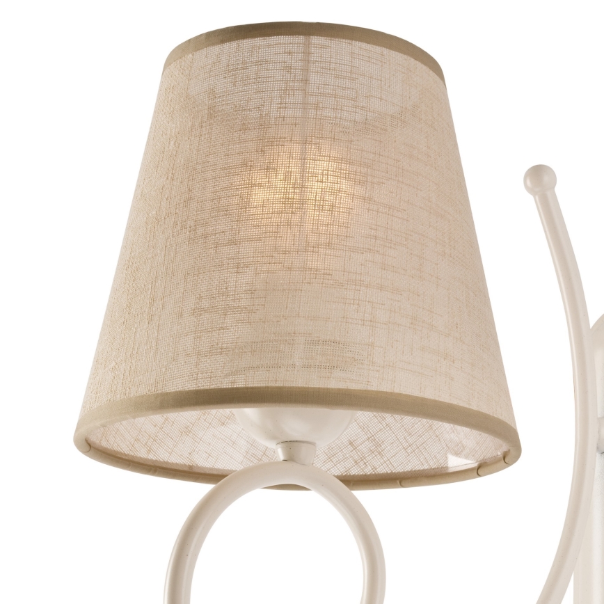 Ersatzlampenschirm für Hängeleuchte LORENZO E27 d 16 cm beige