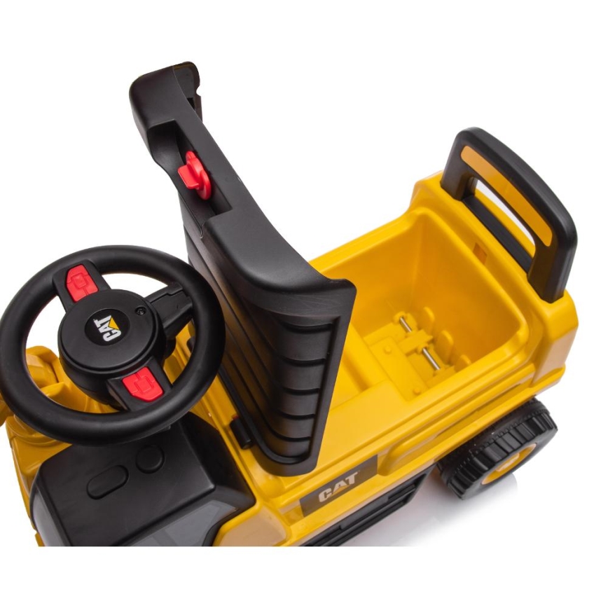 Escavatore a spinta cavalcabile CAT giallo/nero