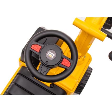 Escavatore a spinta cavalcabile CAT giallo/nero
