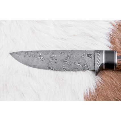 Esclusivo coltello Damasco 12 cm bocote/ebano