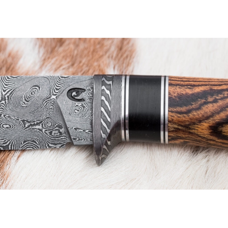 Esclusivo coltello Damasco 12 cm bocote/ebano