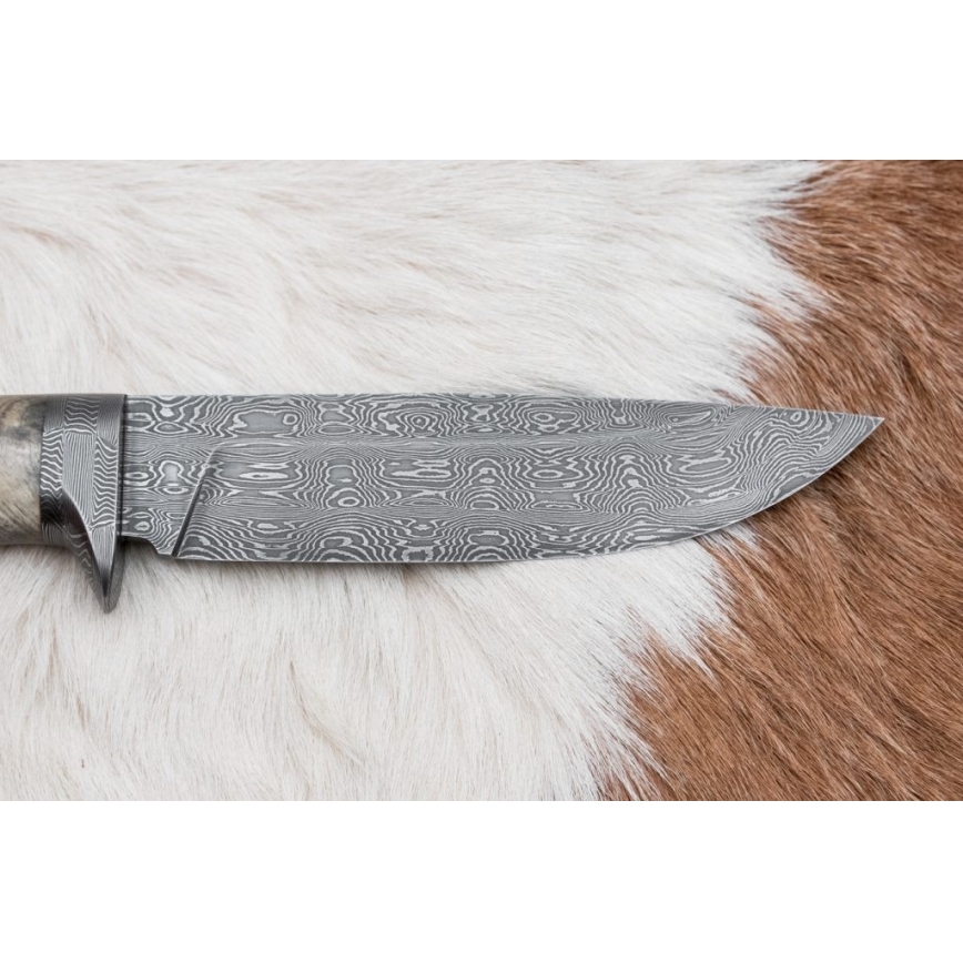 Esclusivo coltello Damasco 13 cm castagno