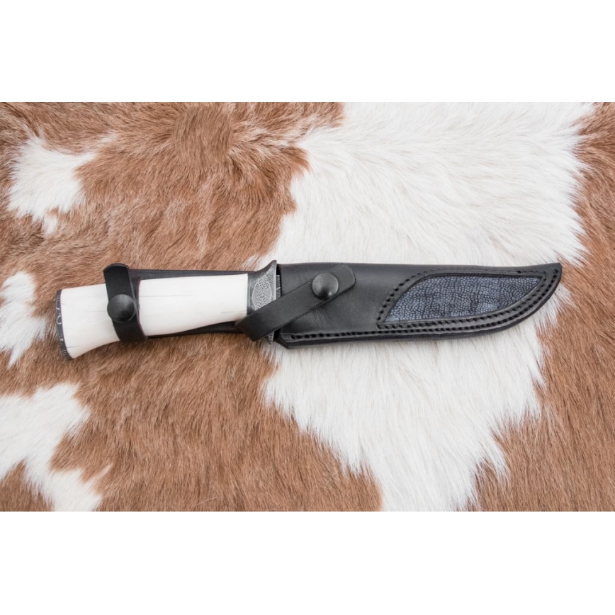 Esclusivo coltello Damasco 15 cm zanna di mammut
