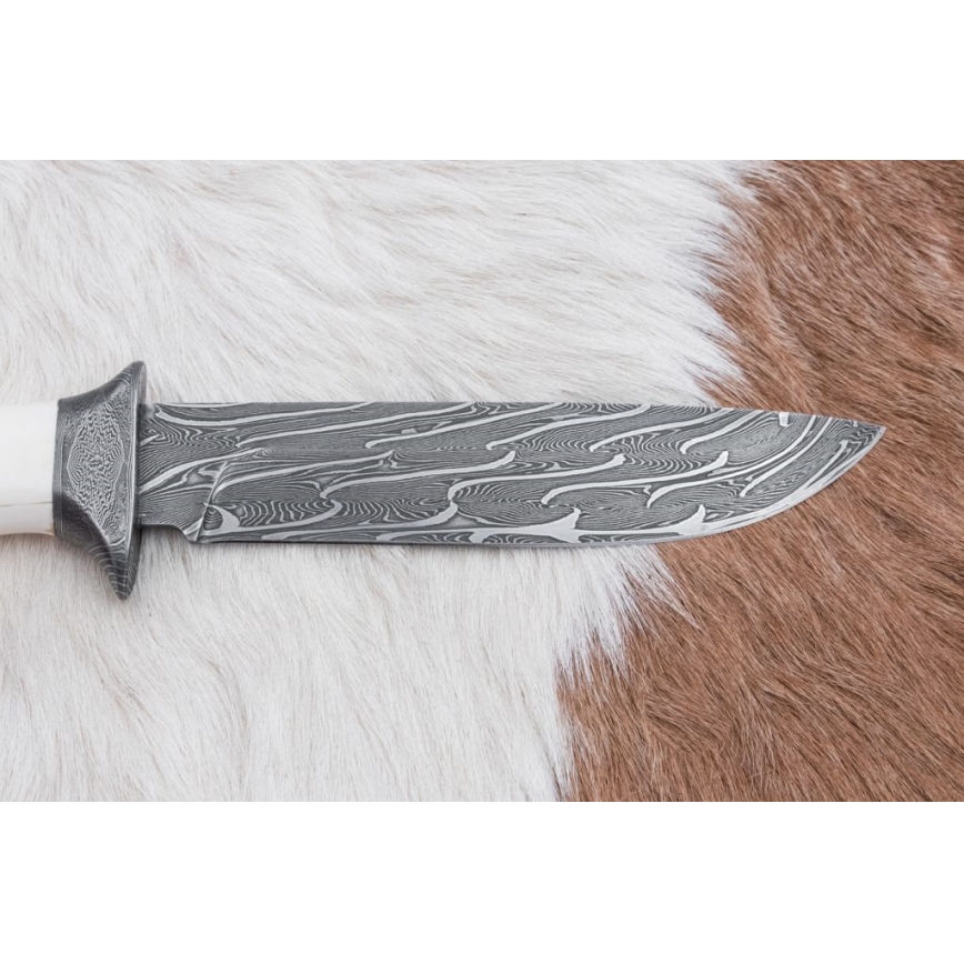 Esclusivo coltello Damasco 15 cm zanna di mammut