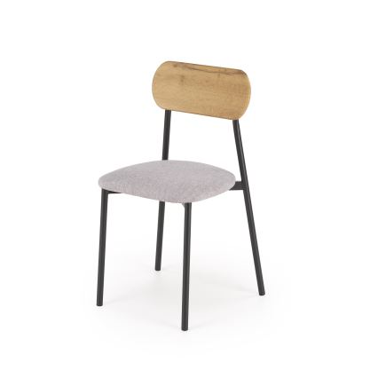 Ess-Set NANDO 84x54 cm grau/braun/schwarz