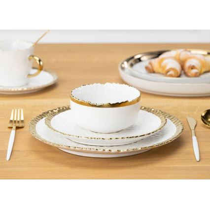 Essteller KATI 25 cm creme/gold