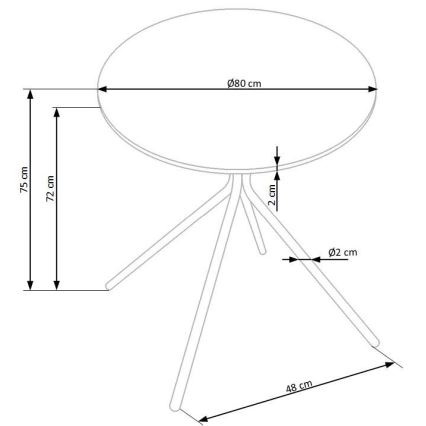 Esstisch HOMORA, schwarz