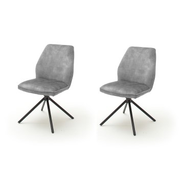 Esszimmerstuhl NEXORO, 2er-Set, grau