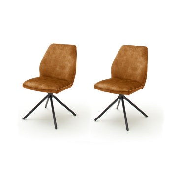 Esszimmerstühle NEXORO, 2er-Set, orange