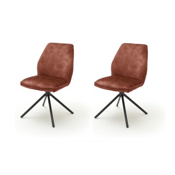 Esszimmerstühle NEXORO, 2er-Set, rot