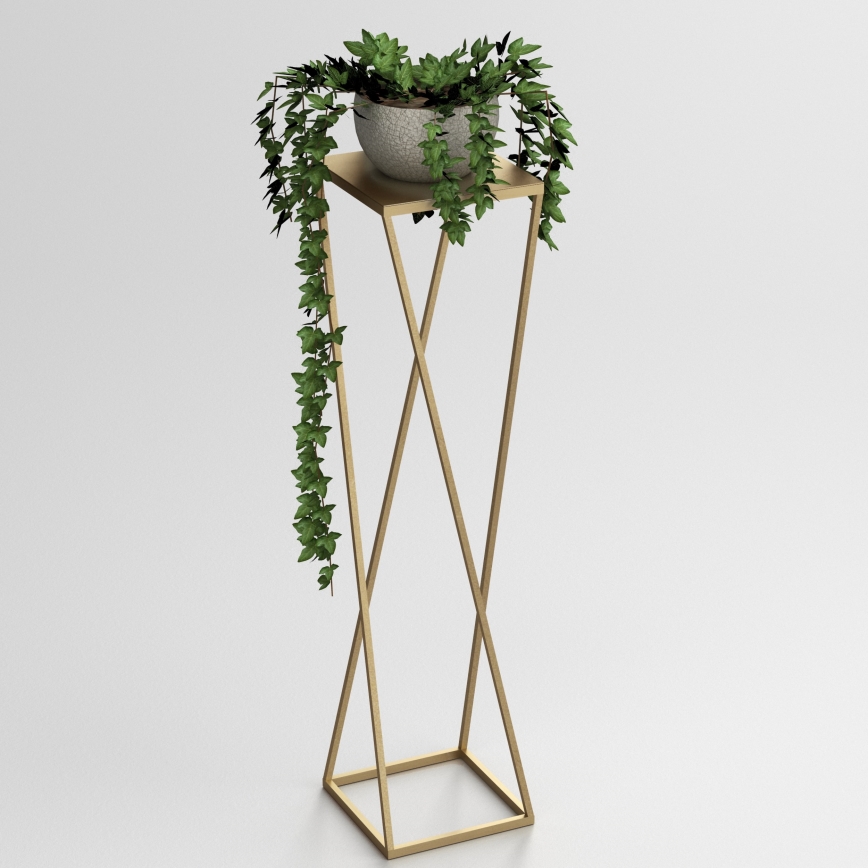 Étagère à plantes 100x24 cm doré