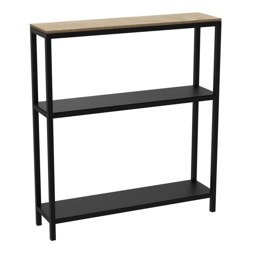 Etagère de salle de bain 67x60 cm noir