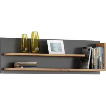 Étagère FRED anthracite/chêne artisan