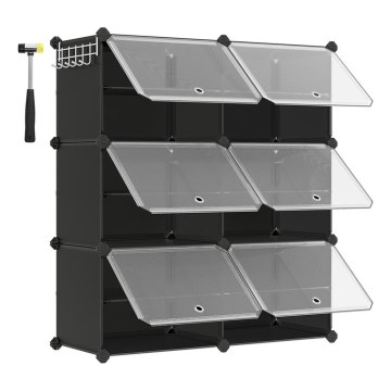 Étagère modulaire à compartiments BOXIFY, noire