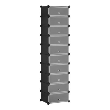 Étagère modulaire à tiroirs BOXIFY noire