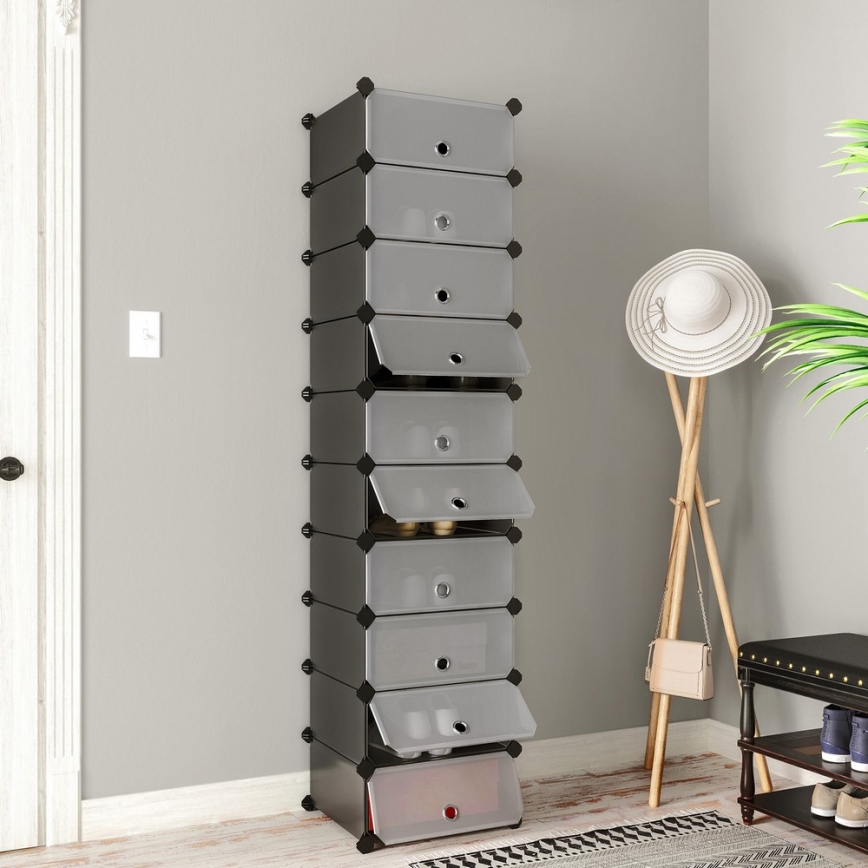 Étagère modulaire à tiroirs BOXIFY noire