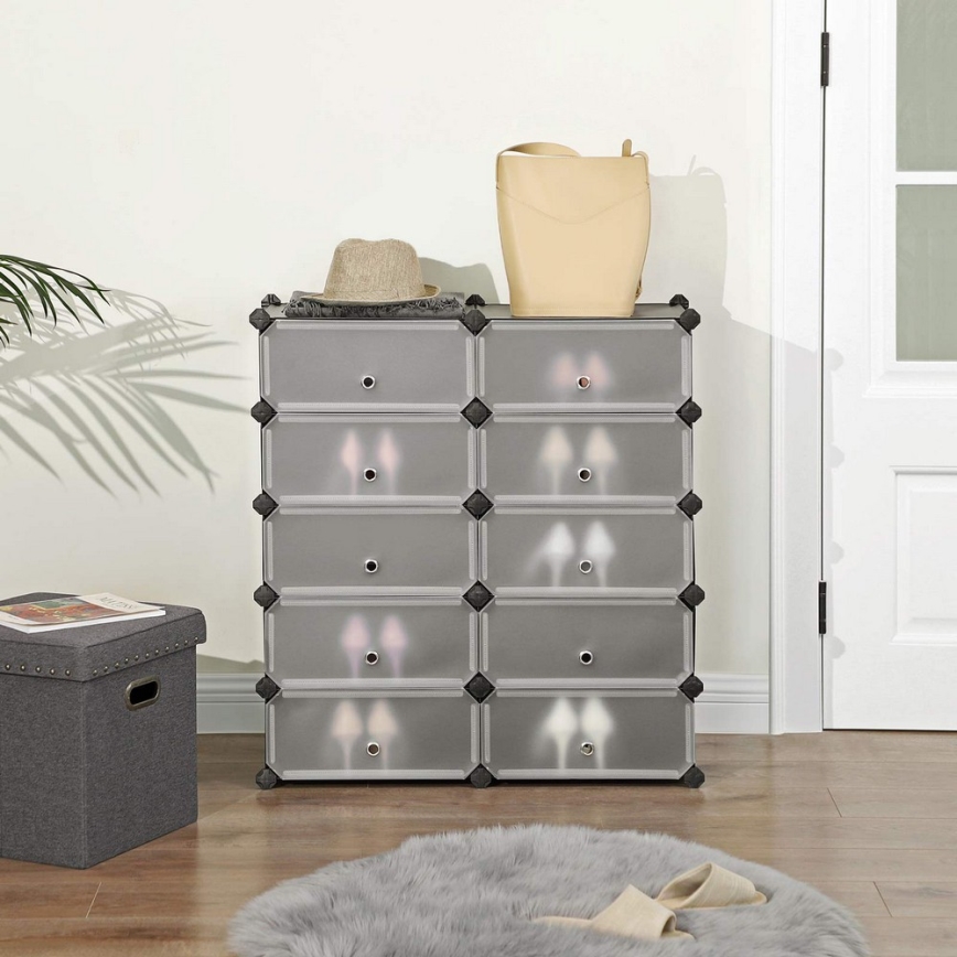 Étagère modulaire à tiroirs BOXIFY noire