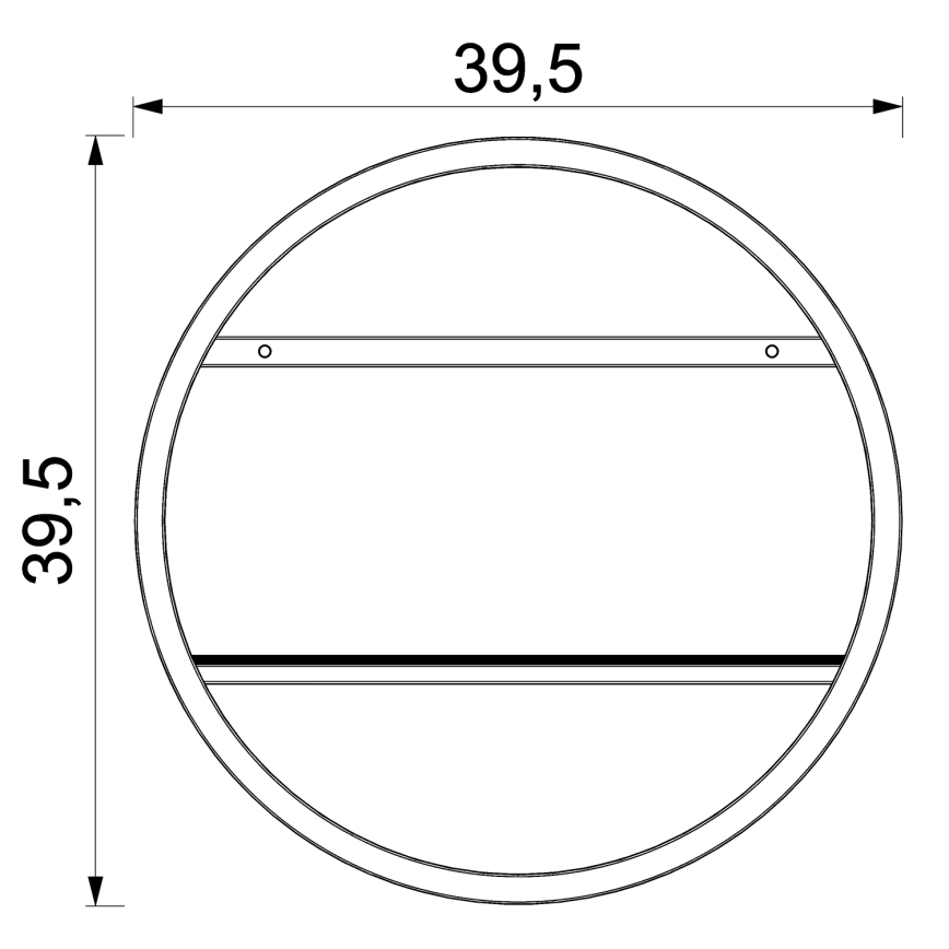 Étagère murale SHELF d. 39,5 cm chêne