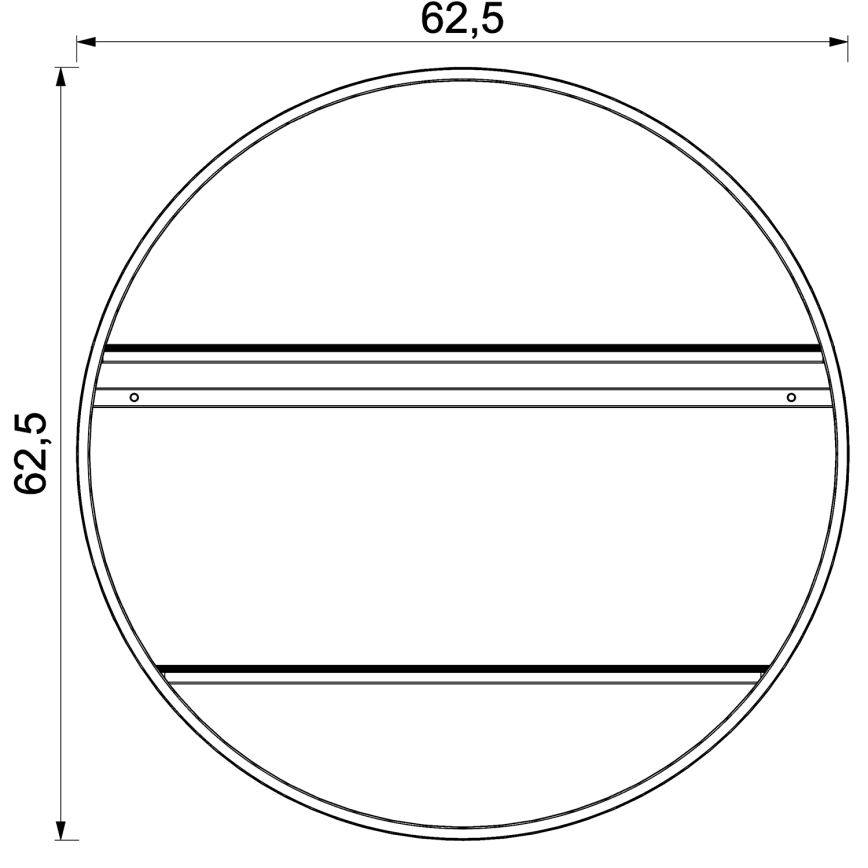 Étagère murale SHELF d. 62,5 cm chêne