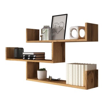 Étagère murale TRIO 119x55x18 cm chêne Wotan