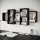 Étagère murale TRIO 161x65 cm noire