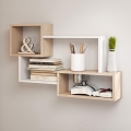 Étagère murale TRIO 87x54x18 cm chêne Sonoma/blanc