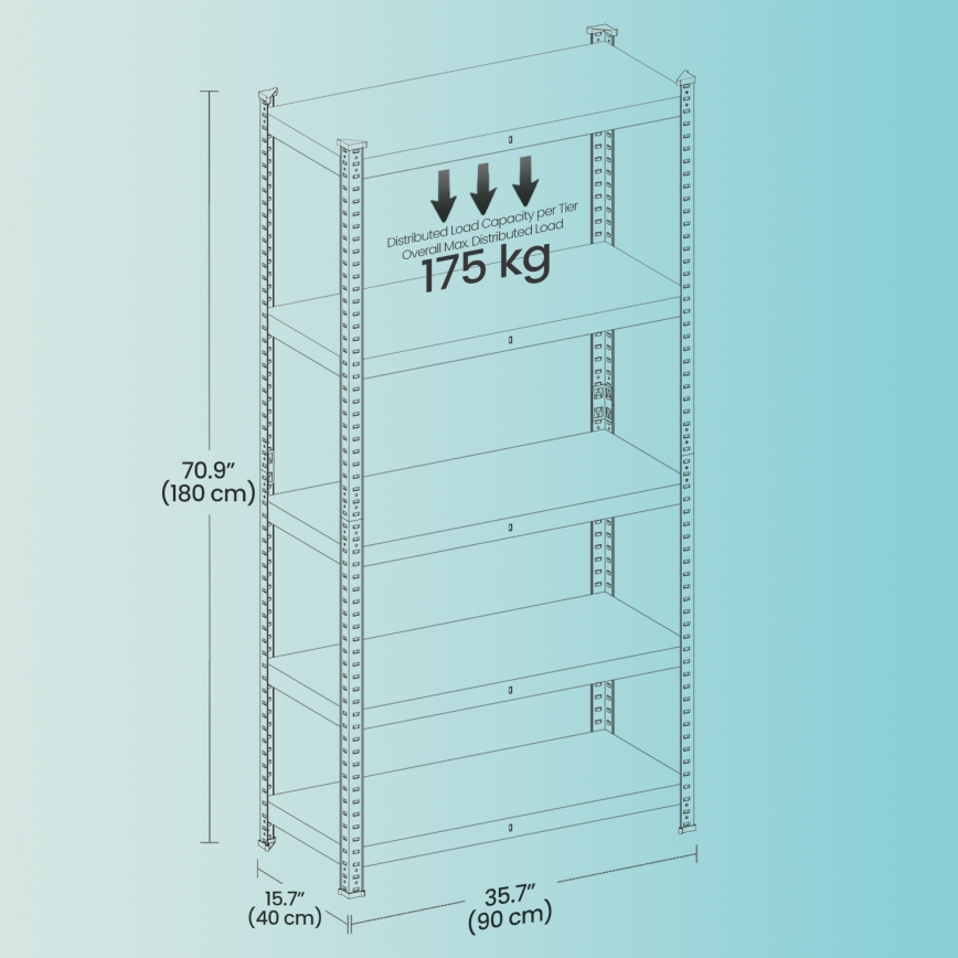 Étagère ORDIFY noire