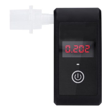 Etilometro ricaricabile mini con cella a combustibile, 0,0 - 5,0‰ BAC, sensibilità 0,08‰, 5V
