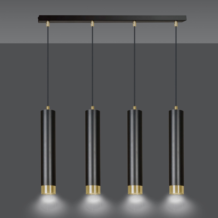 Euluna - Lampadario a sospensione con filo KUMO 4xGU10/30W/230V