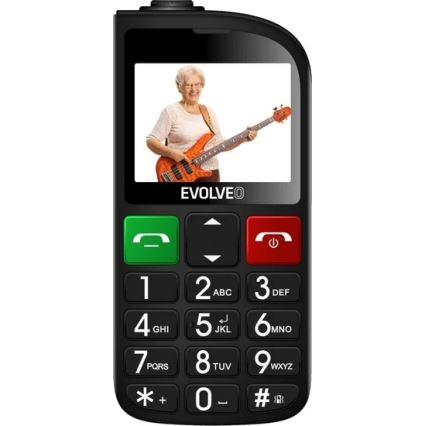 Evolveo - EasyPhone FL, Seniorenhandy, schwarz