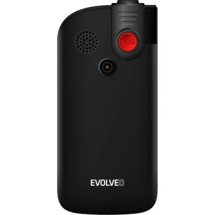 Evolveo - EasyPhone FL, téléphone mobile pour seniors noir