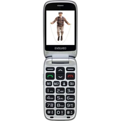Evolveo - EasyPhone FS, Klapphandy 2.8, schwarz