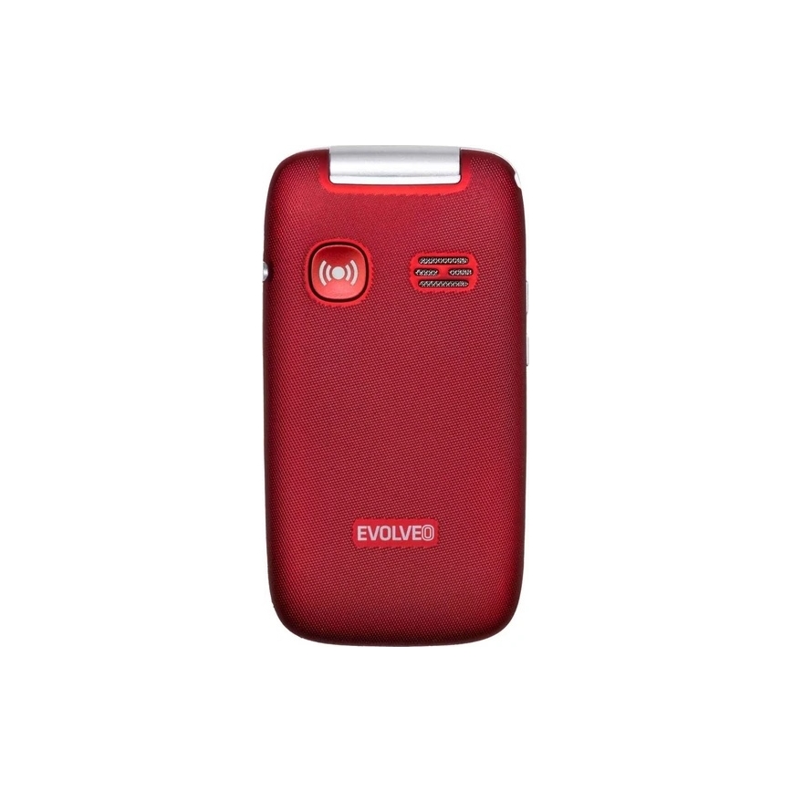 Evolveo - EasyPhone FS, telefono cellulare a conchiglia 2.8 rosso
