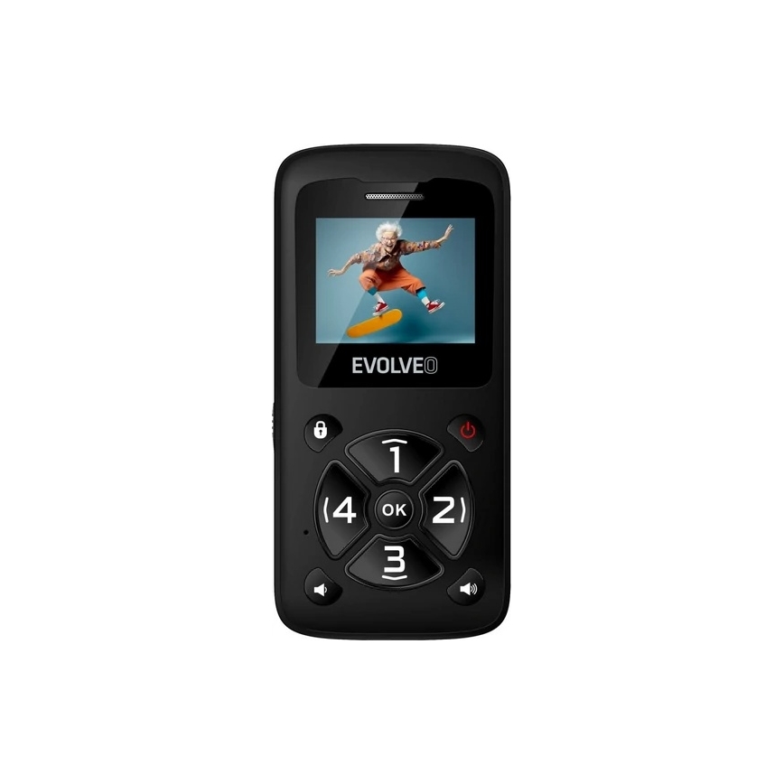Evolveo - EasyPhone ID, Seniorenhandy, schwarz