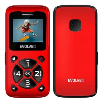 Evolveo - EasyPhone ID telefono per anziani rosso