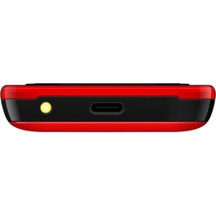 Evolveo - EasyPhone ID téléphone mobile pour seniors rouge