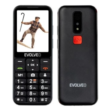 Evolveo - EasyPhone LT, 4G Mobiltelefon für Senioren, schwarz