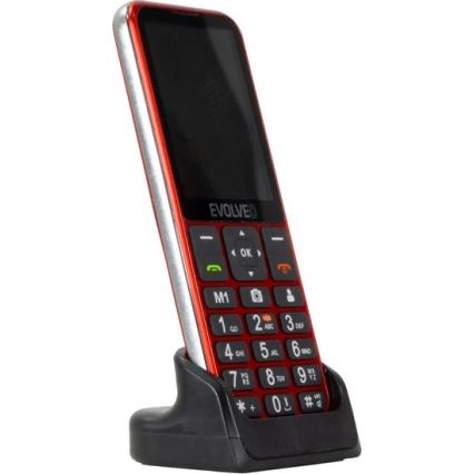 Evolveo - EasyPhone LT 4G Seniorenhandy, rot