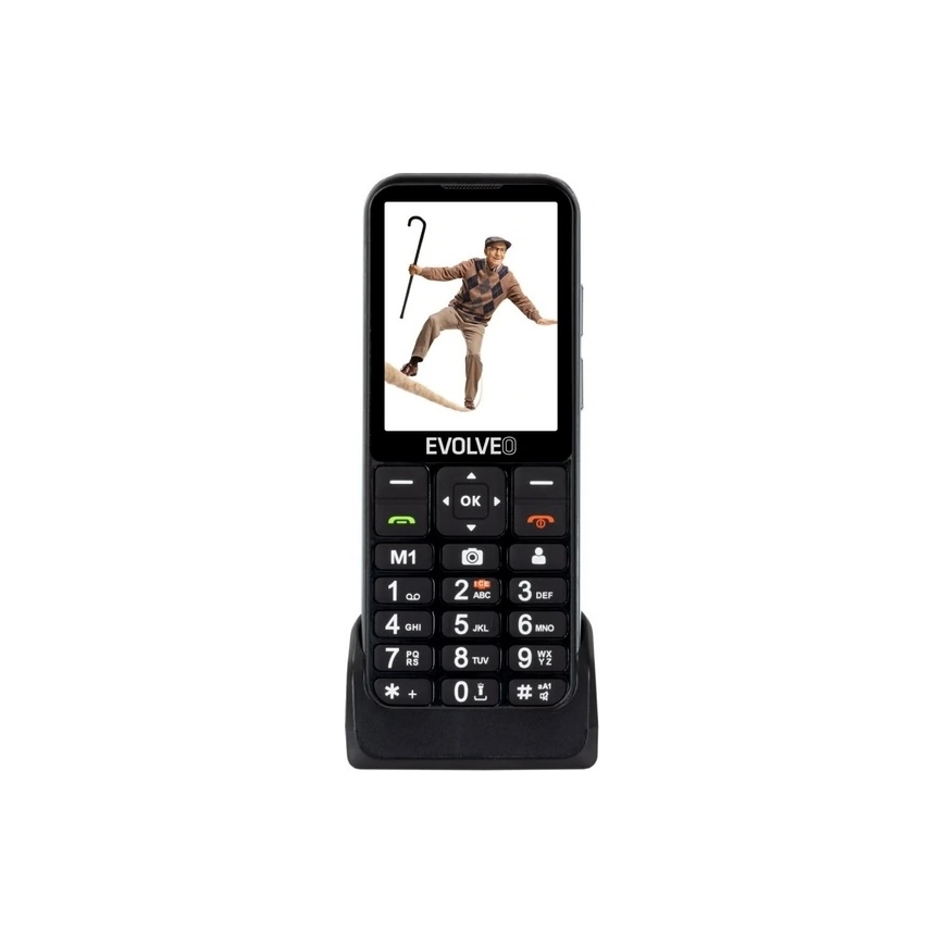 Evolveo - EasyPhone LT 4G Seniorenhandy, Schwarz