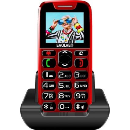 Evolveo - EasyPhone Mobiltelefon für Senioren rot