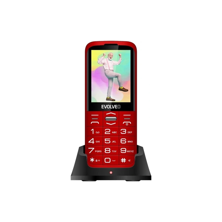 Evolveo - EasyPhone XO telefono cellulare per anziani rosso