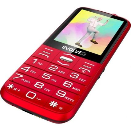 Evolveo - EasyPhone XO telefono cellulare per anziani rosso