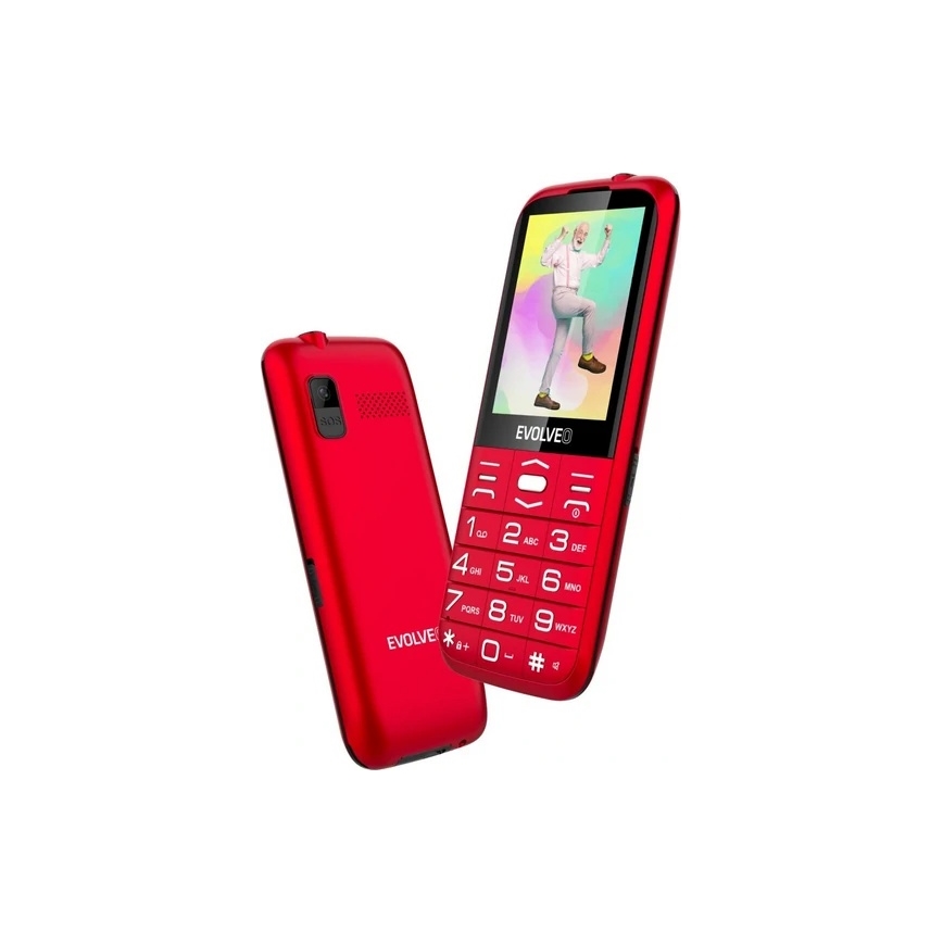 Evolveo - EasyPhone XO telefono cellulare per anziani rosso