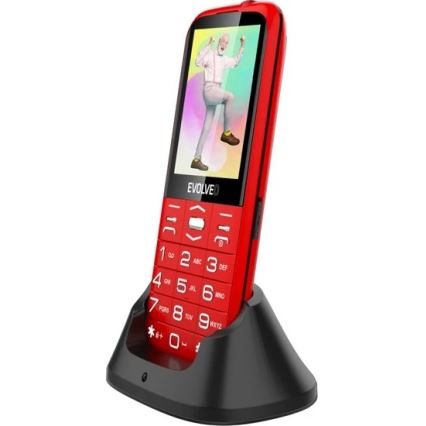 Evolveo - EasyPhone XO telefono cellulare per anziani rosso
