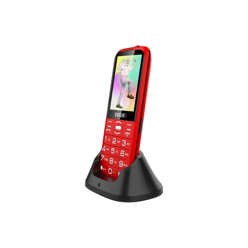 Evolveo - EasyPhone XO telefono cellulare per anziani rosso